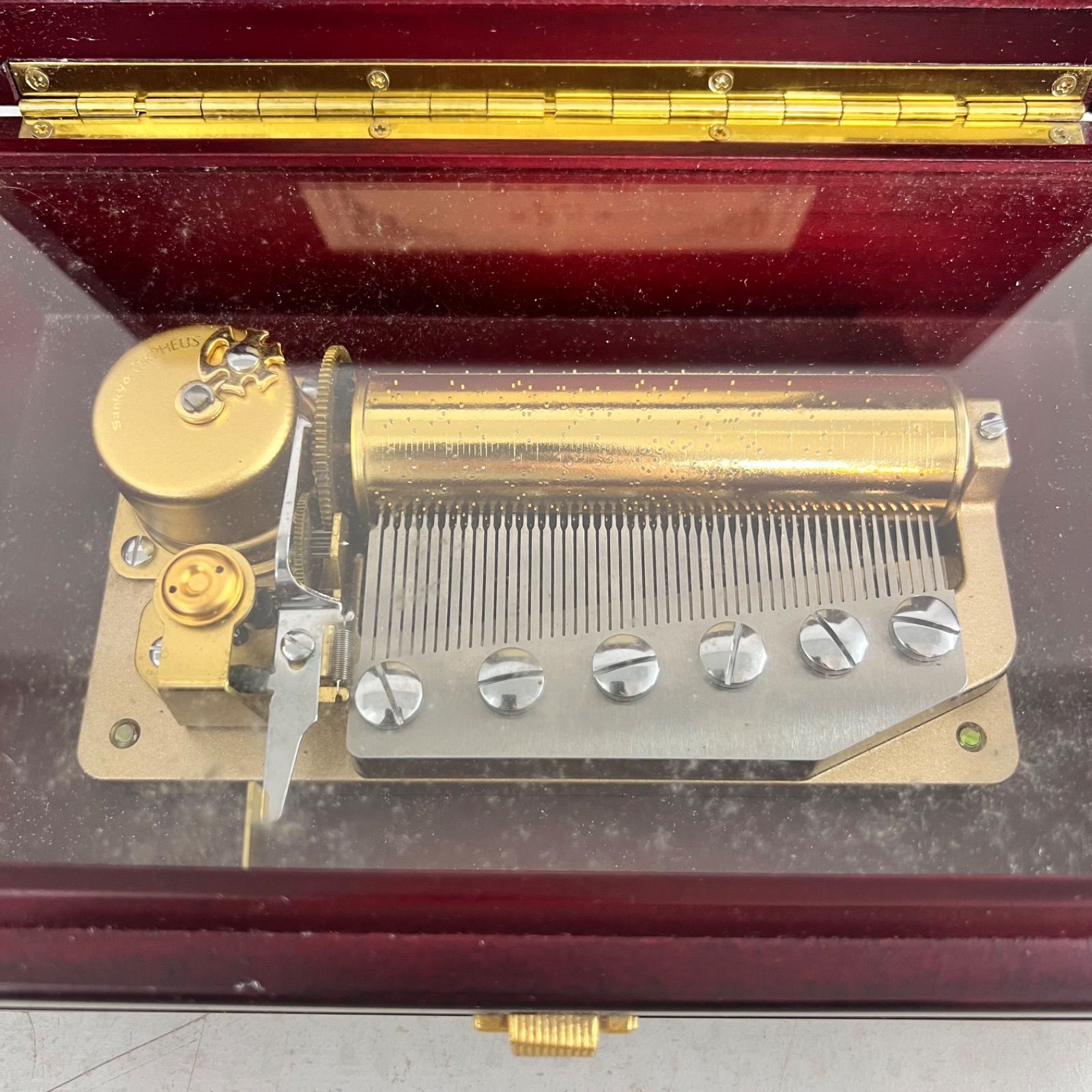 SANKYO ORPHEUS マホガニー木製オルゴール 【公式通販】