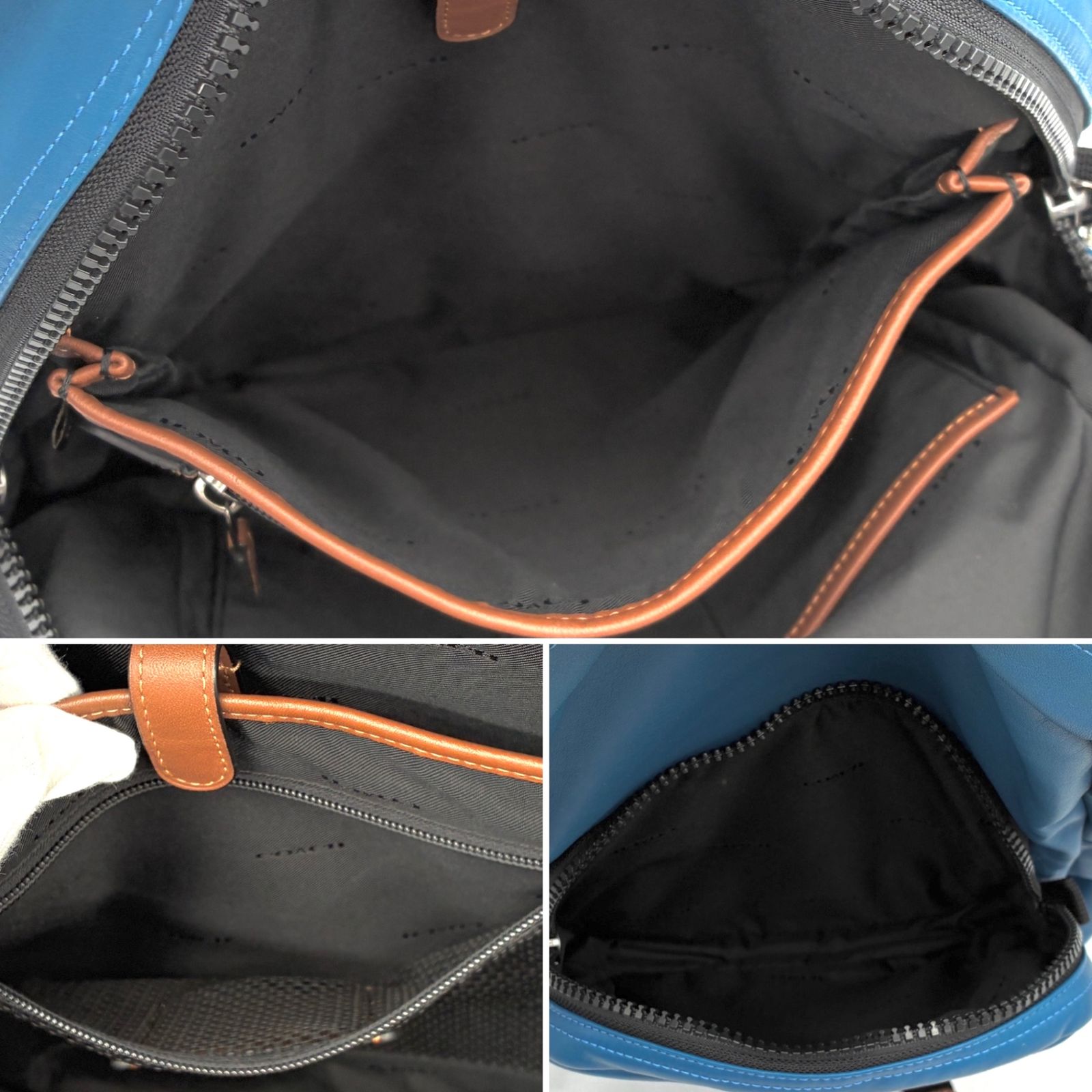 美品 COACH コーチ ペイサー バックパック リュックサック スムース 
