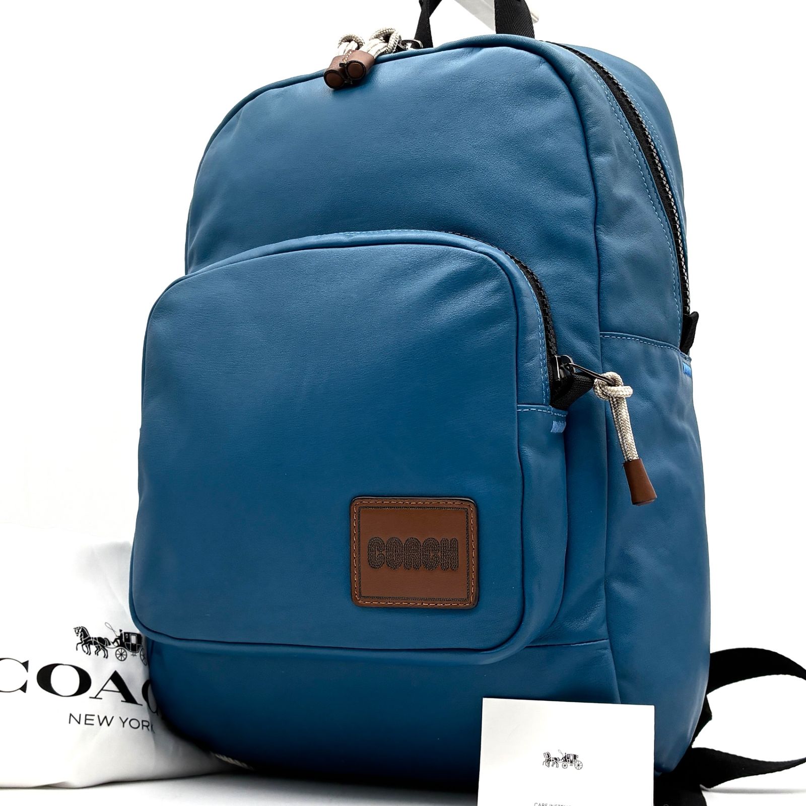 美品 COACH コーチ ペイサー バックパック リュックサック スムース 