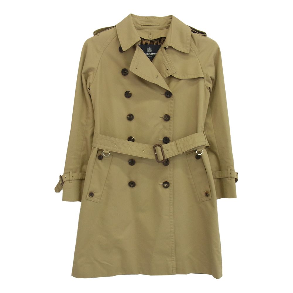 【ほぼ未使用】アクアスキュータム レオパード柄ライナー トレンチコート 付属完備 Aquascutum アクアスキュータム レオパード柄ライナー付き トレンチ