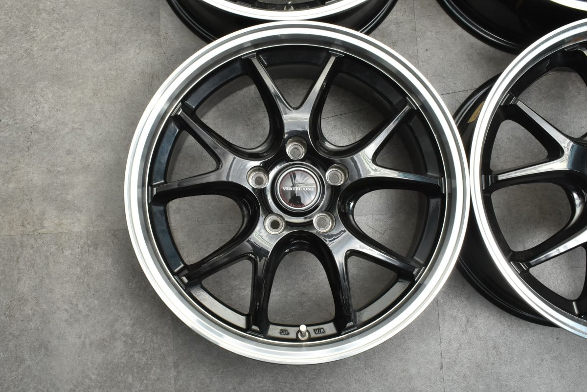 良好品】VERTEC ONE 17in 7J +48 PCD114.3 4本セット アルファード 