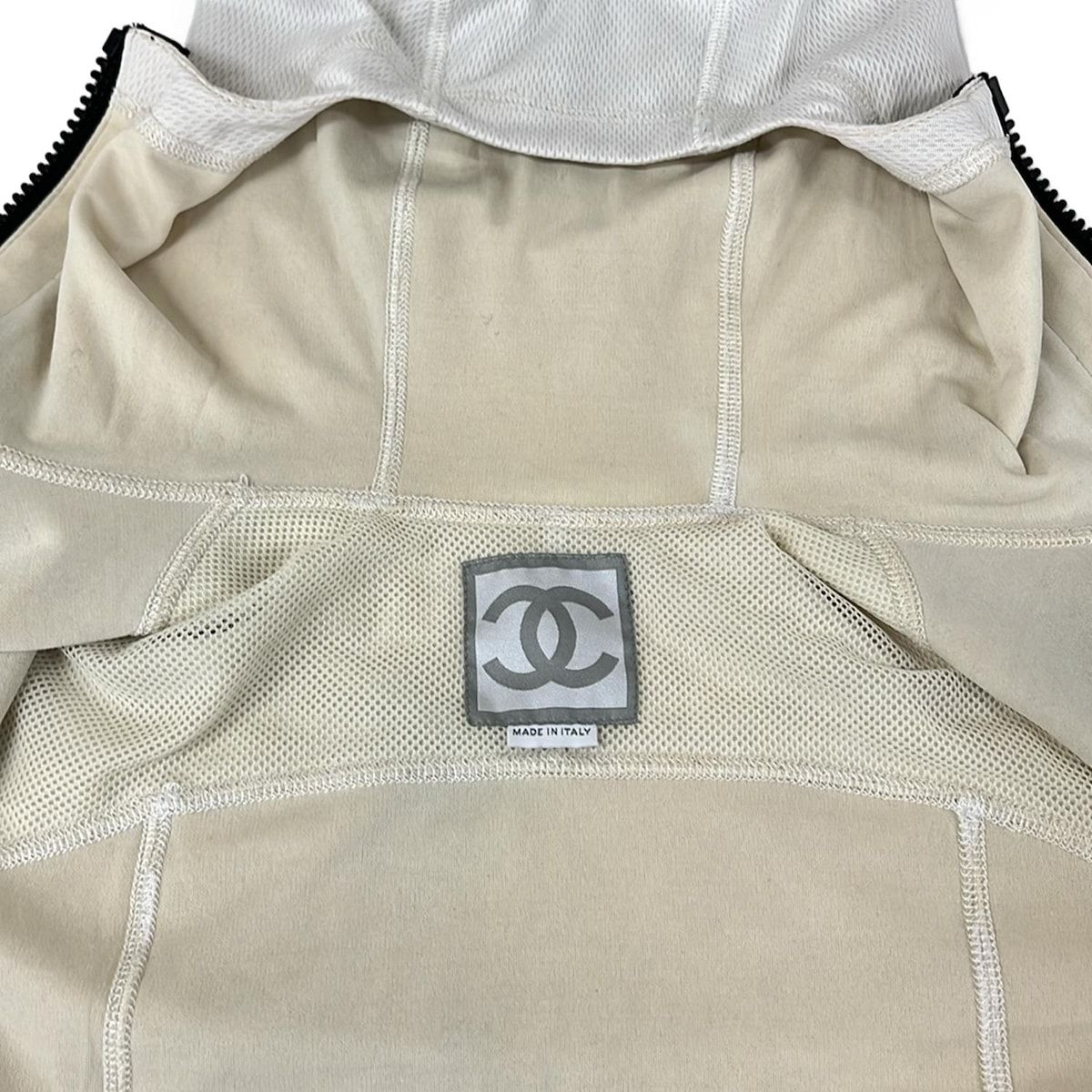 CHANEL(シャネル) パーカー サイズ38 M レディース P23616 白×黒 長袖