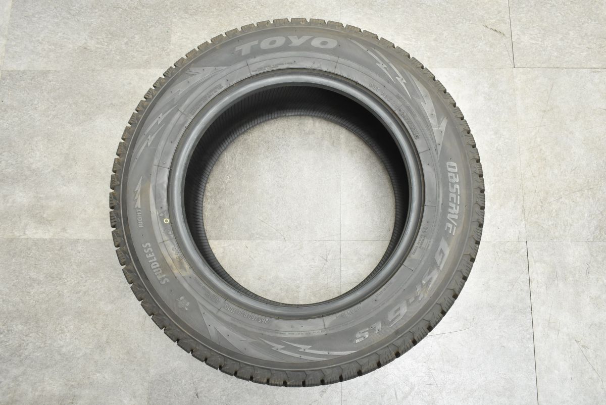 【送料込】バリ溝　Gクラス　純正　265/60R18 TOYO 22年製 2025年製 バリ溝】トーヨー オブザーブ GSi-6 LS 265/60R18 4本セット