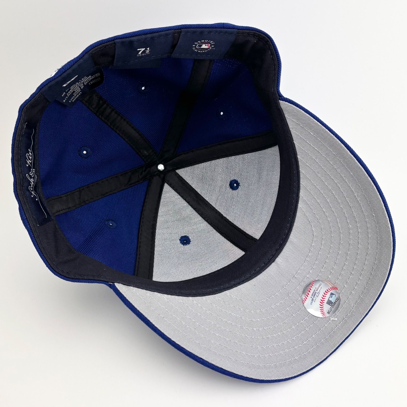 極美品 KITH NEWERA 59FIFTY CAP BLUE 7 1/2 59.6cm キス ニューエラ 