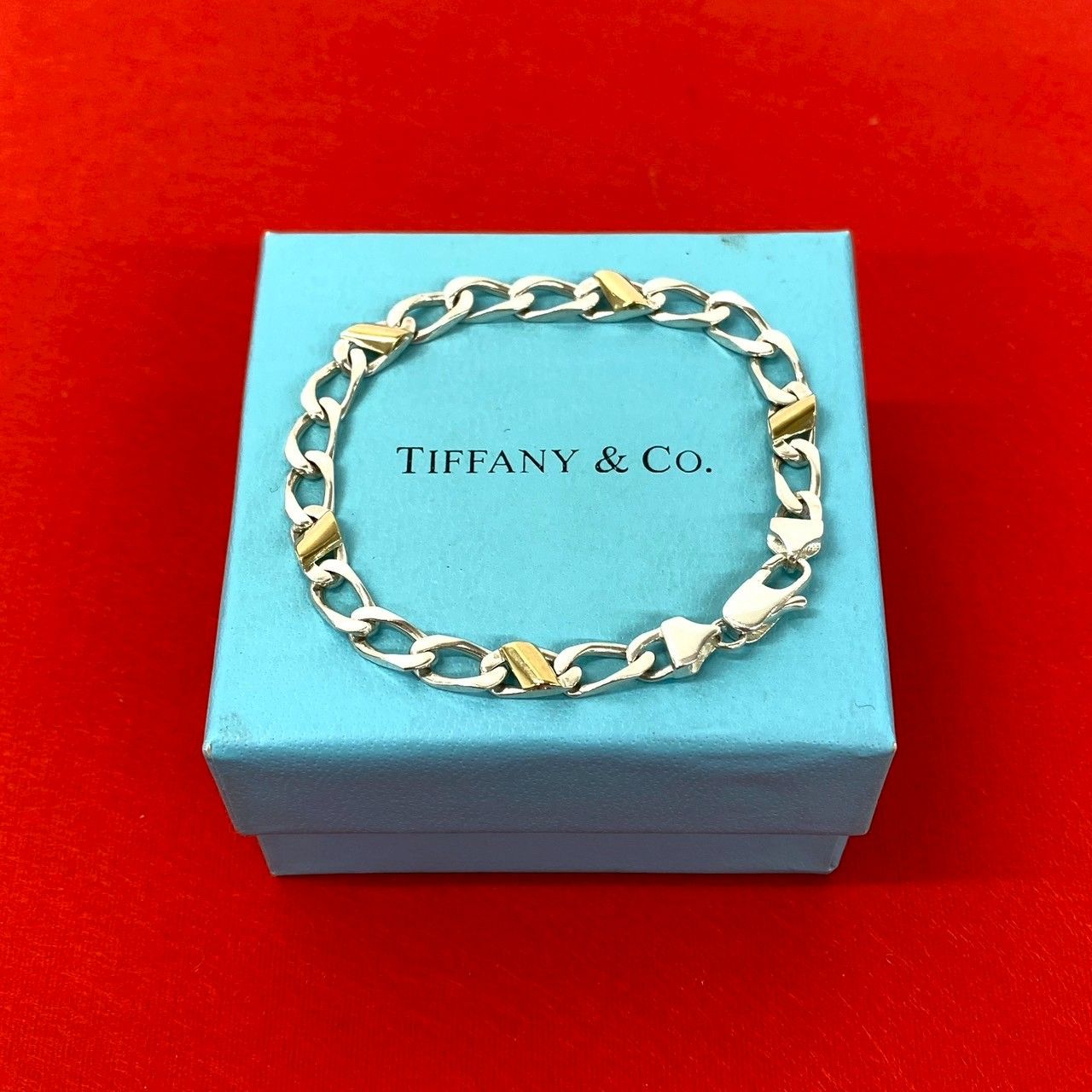極 美品 希少品 TIFFANY&Co. ティファニー フィガロ ブレスレット