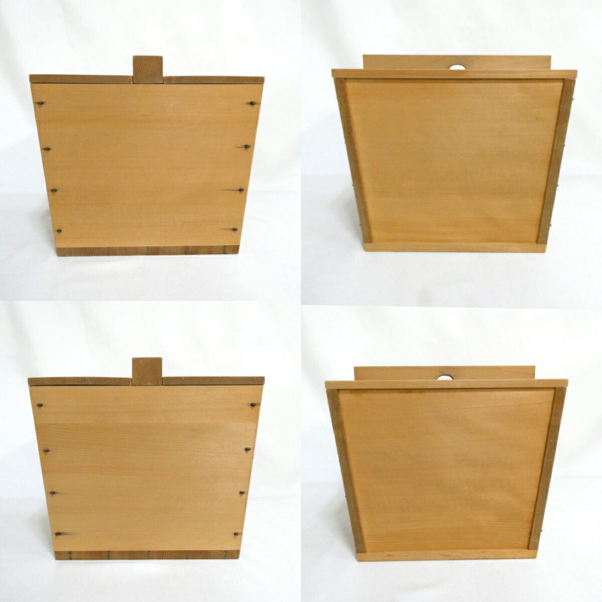 三月の特売品】利休好写 木曽檜 釣瓶水指 茶道具（1）【中古 美品