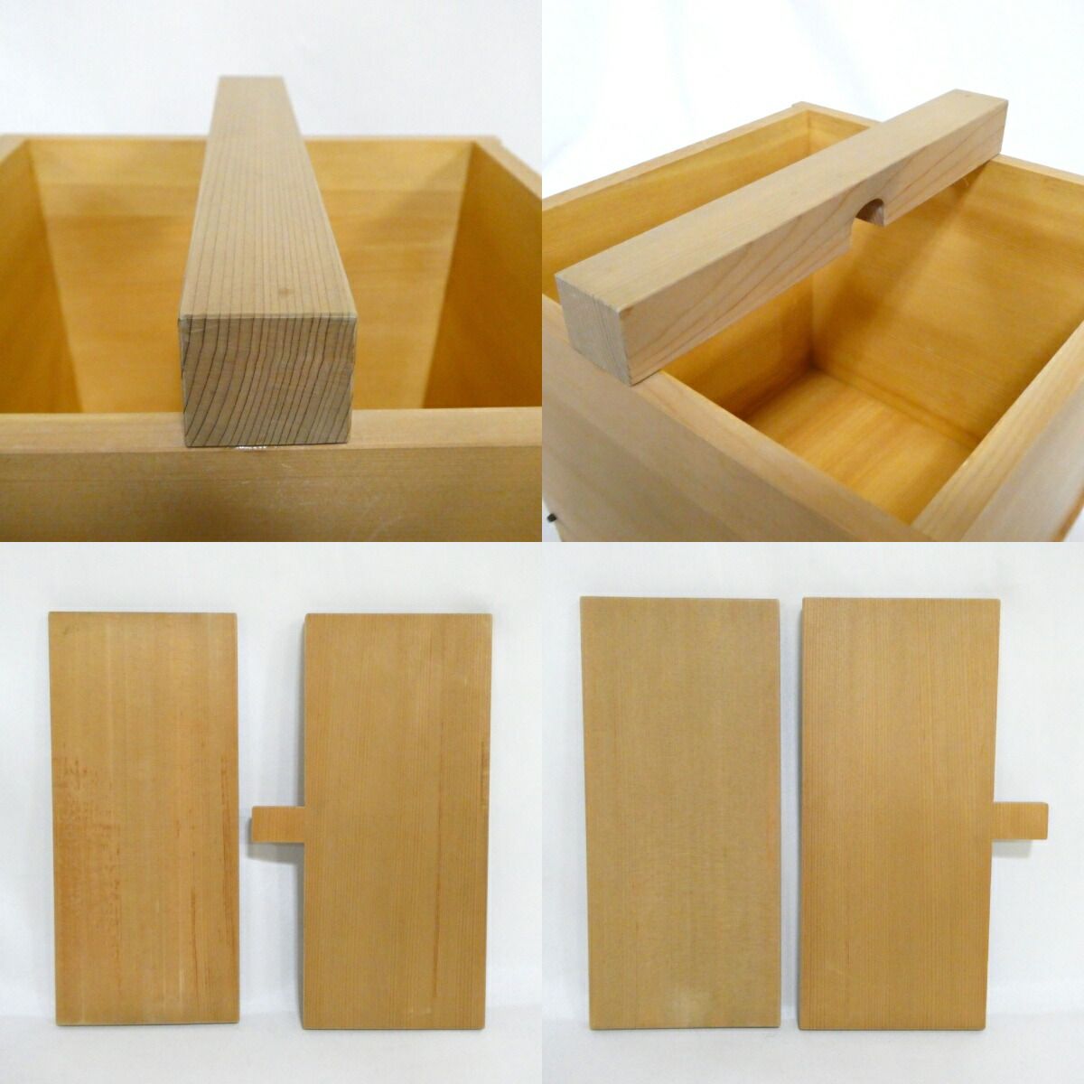 三月の特売品】利休好写 木曽檜 釣瓶水指 茶道具（1）【中古 美品