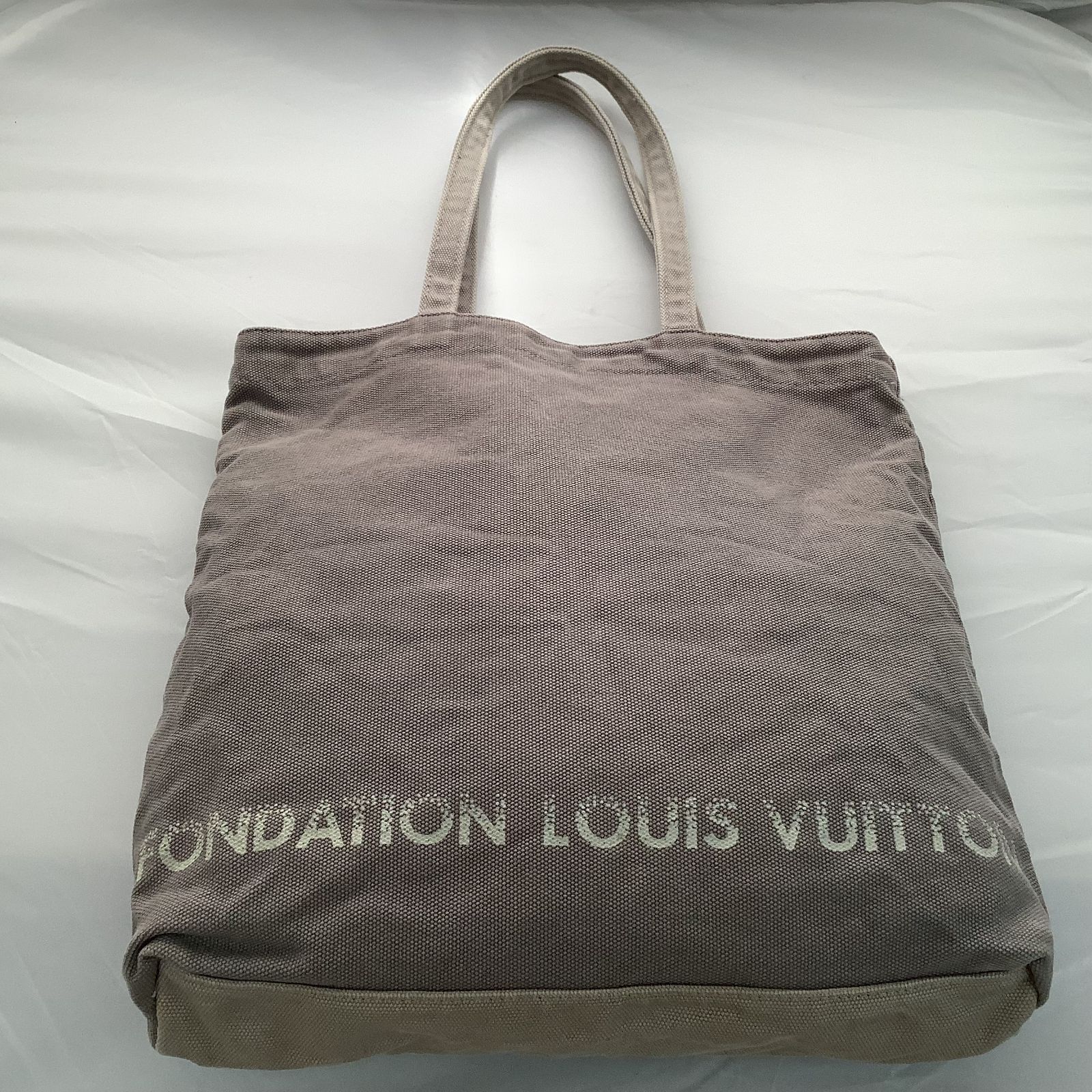S190 LOUIS VUITTON ルイヴィトン フォンダシオン トートバッグ グレー 