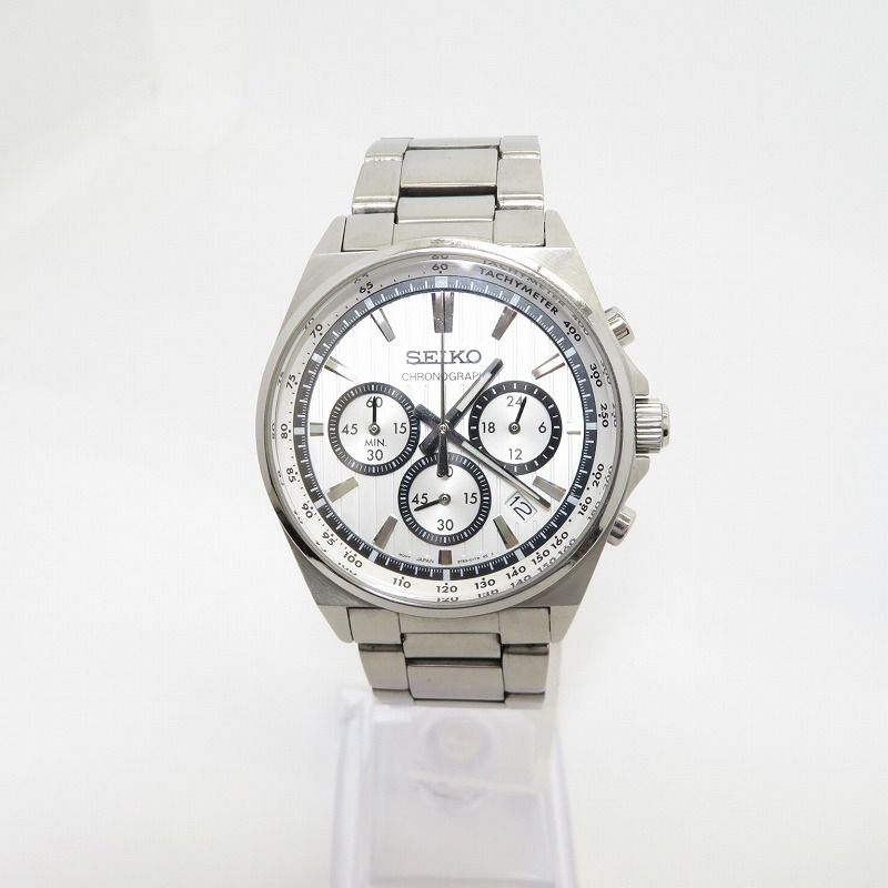 【瀬戸大橋店】 中古 SEIKO | セイコー 腕時計 アナログクオーツ SEIKO SELECTION/クロノグラフ SBTR031 ホワイト 【131】 瀬戸大橋店】 中古 SEIKO | セイコー 腕時計 アナログクオーツ SEIKO