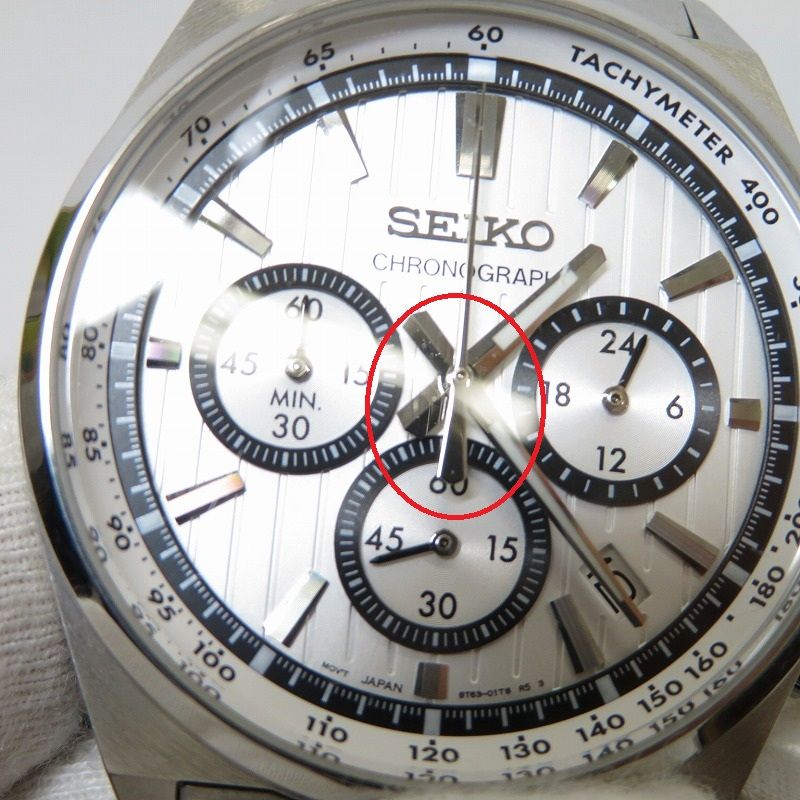【瀬戸大橋店】 中古 SEIKO | セイコー 腕時計 アナログクオーツ SEIKO SELECTION/クロノグラフ SBTR031 ホワイト 【131】 瀬戸大橋店】 中古 SEIKO | セイコー 腕時計 アナログクオーツ SEIKO