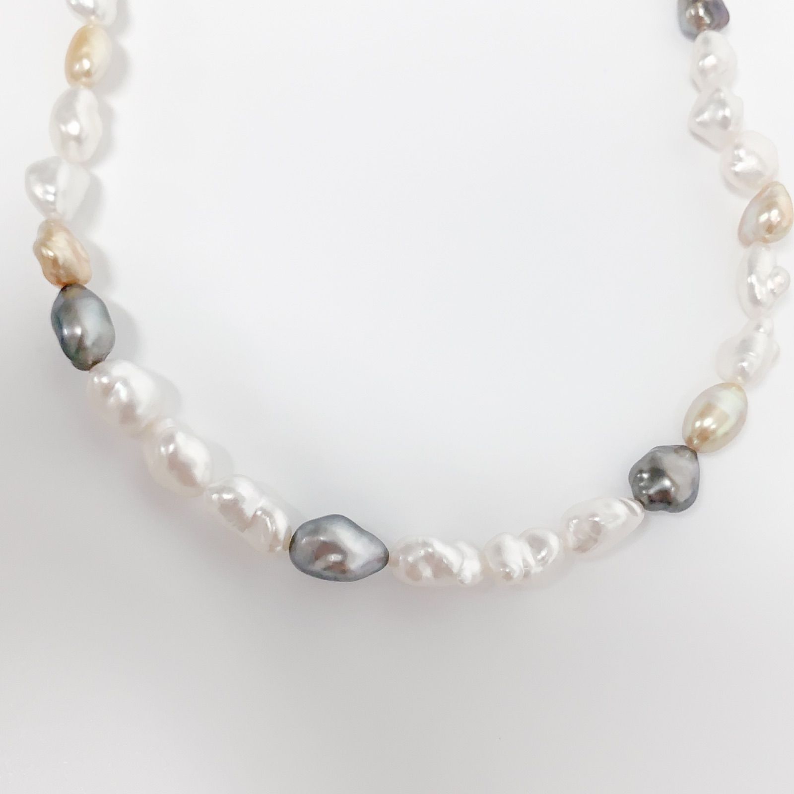 中古】ミキモト MIKIMOTO バロック 南洋真珠 ケシパール マルチカラー 