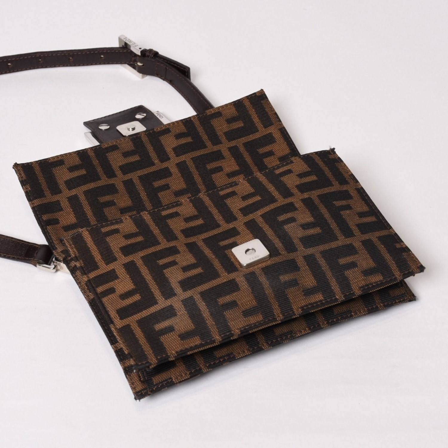 FENDI フェンディ ワンショルダーバッグ 0915967002 キャンバス レザー 