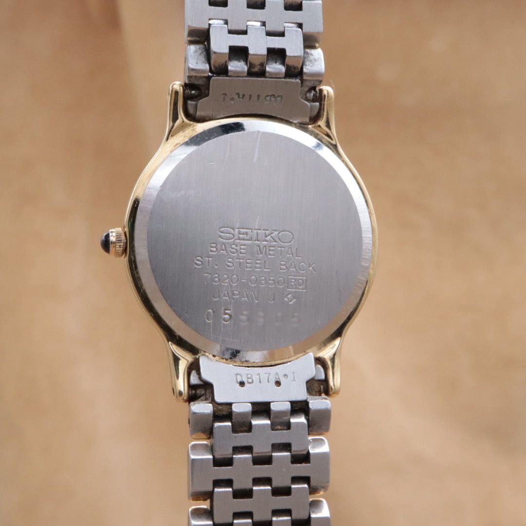 セイコー エクセリーヌ 7320-0350 SEIKO EXCELINE グレー文字盤