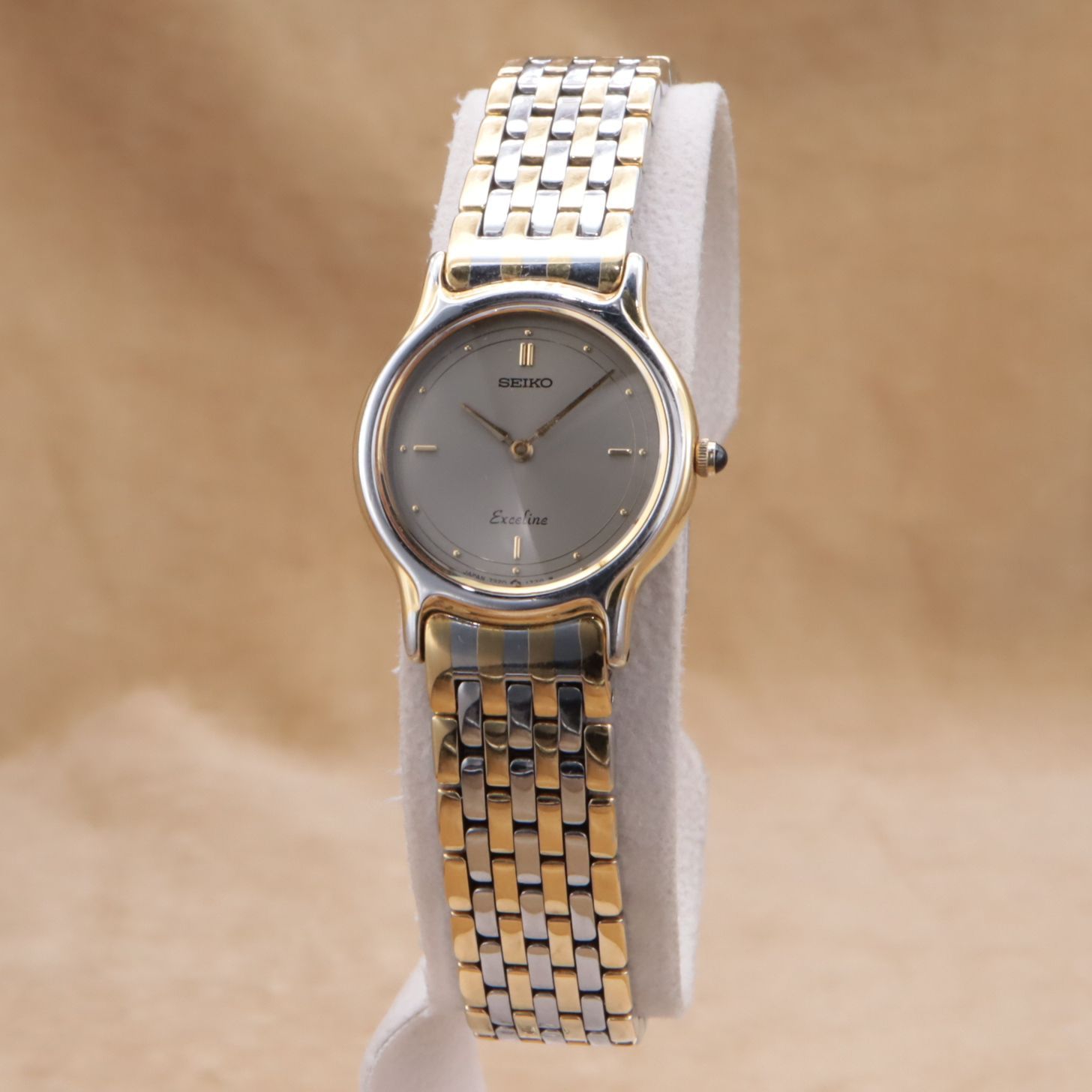 セイコー エクセリーヌ 7320-0350 SEIKO EXCELINE グレー文字盤