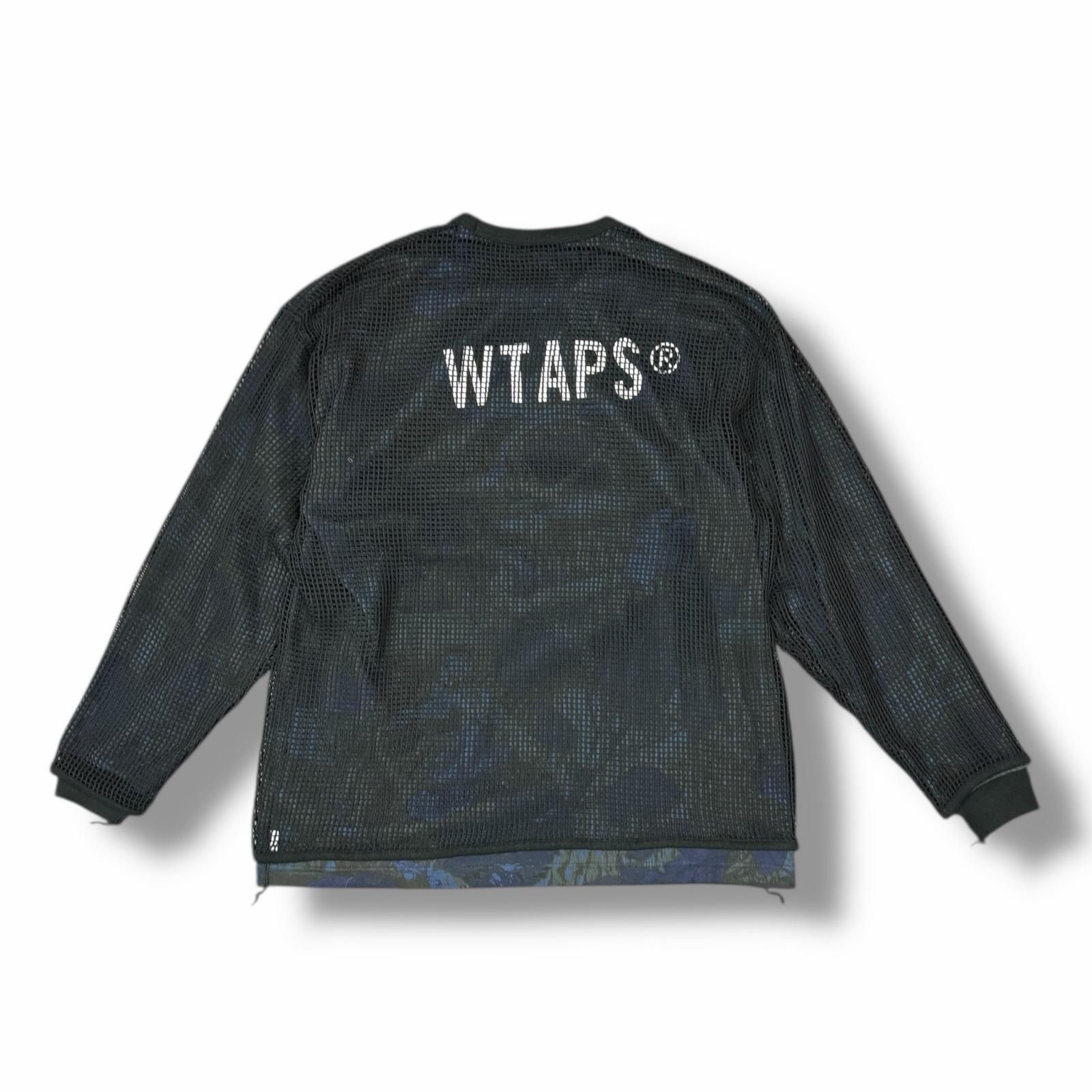参考上代29700円 WTAPS 25AW GHILL / LS / COTTON メッシュカットソー 