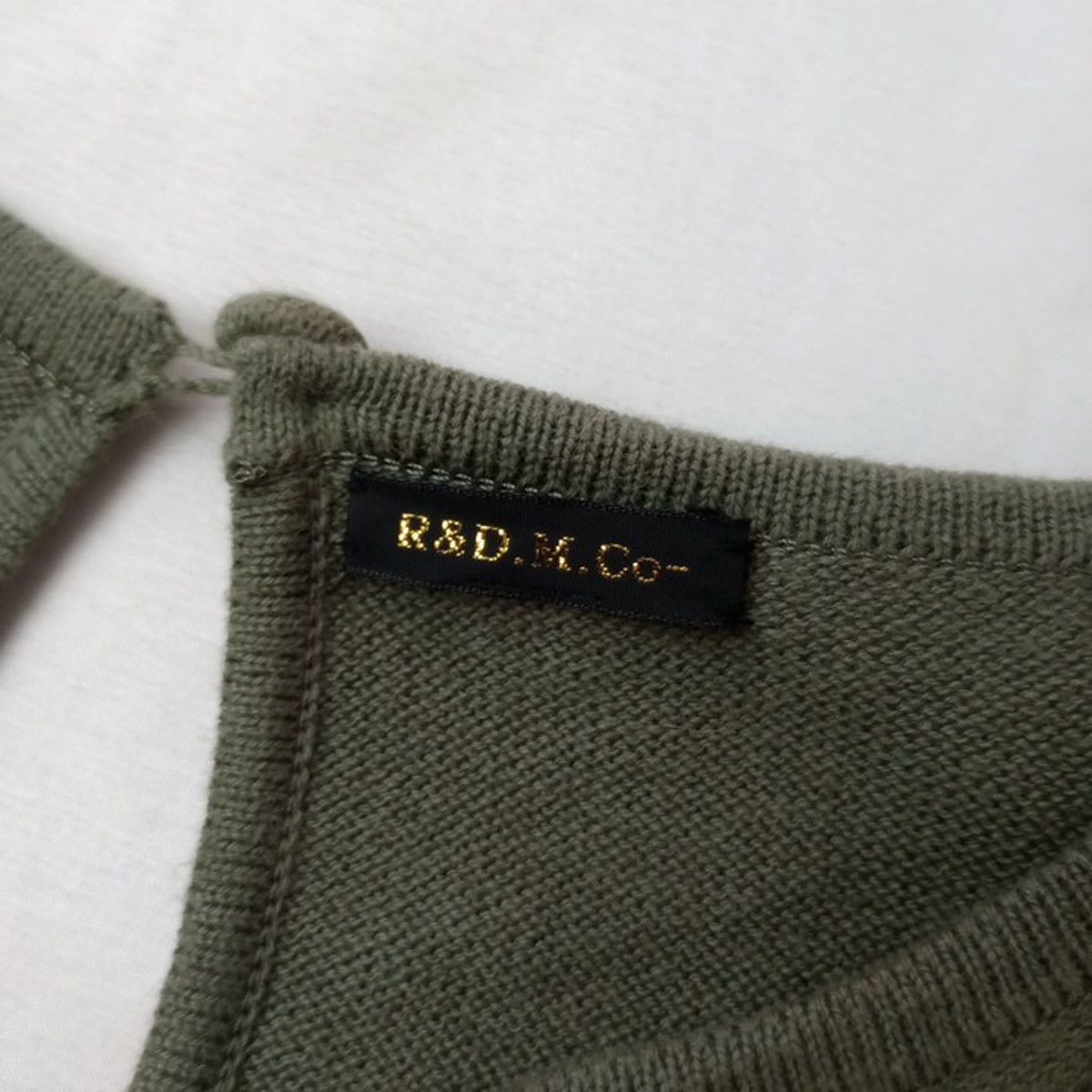 R&D.M.Co- オールドマンズテーラー コットン カシミヤ ニット 