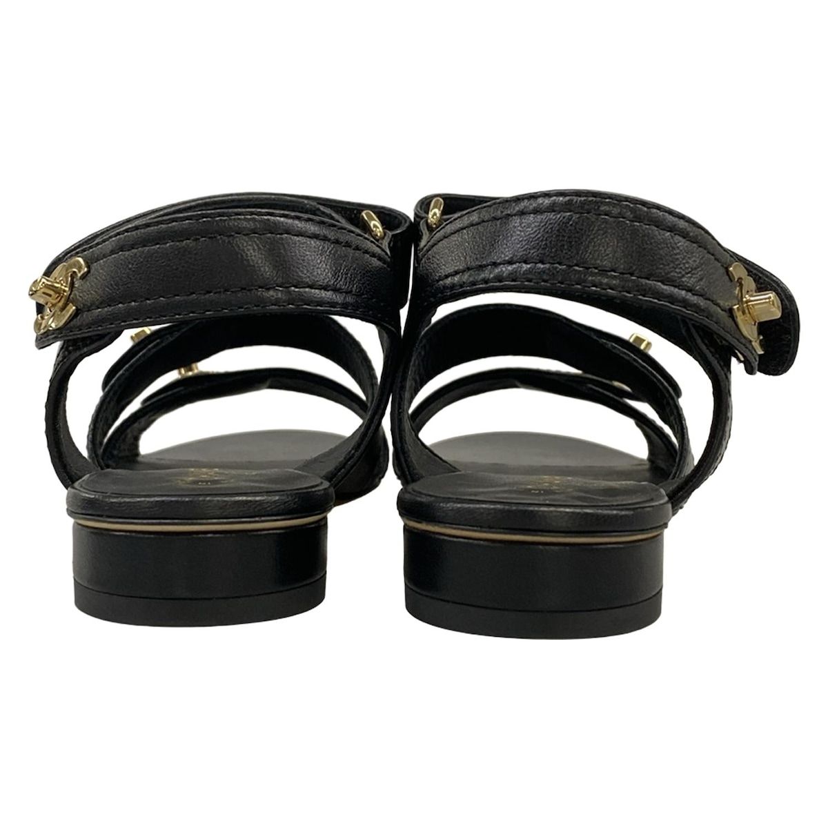 CHANEL(シャネル) サンダル 35 C レディース - G37388 黒 ココ CHANEL(シャネル) サンダル 35 C レディース - G37388 黒 ココ