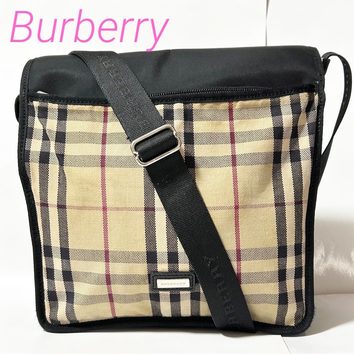 BURBERRY ノバチェック ショルダーバッグ ヘイマーケット BURBERRY