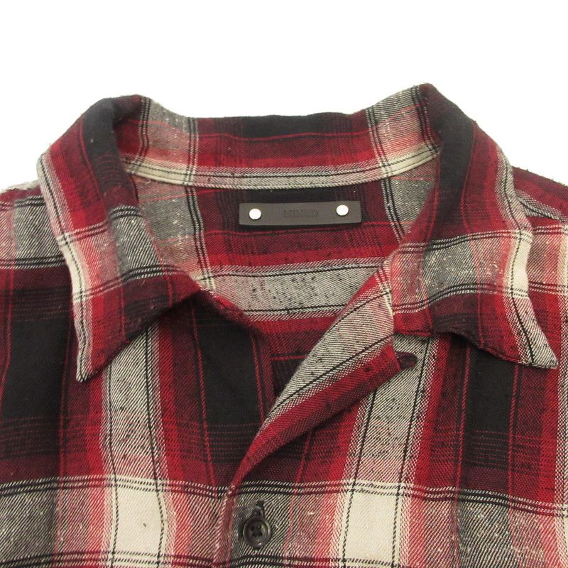 【姫路東店】 中古 MINEDENIM | マインデニム 長袖シャツ RS Nep Check Open Collar L/S Shirt 2303-5001-17-032 サイズ：3 【104】 姫路東店】 中古 MINEDENIM | マインデニム 長袖シャツ RS Nep Check