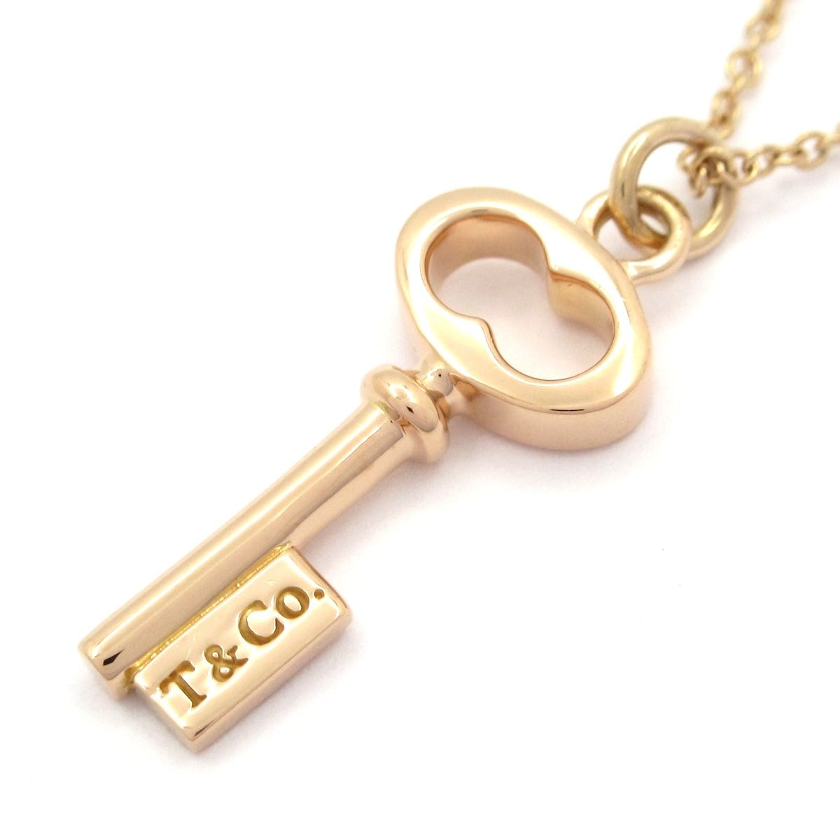 TIFFANY&Co.(ティファニー) ネックレス美品 ハートキー K18PG ハート 