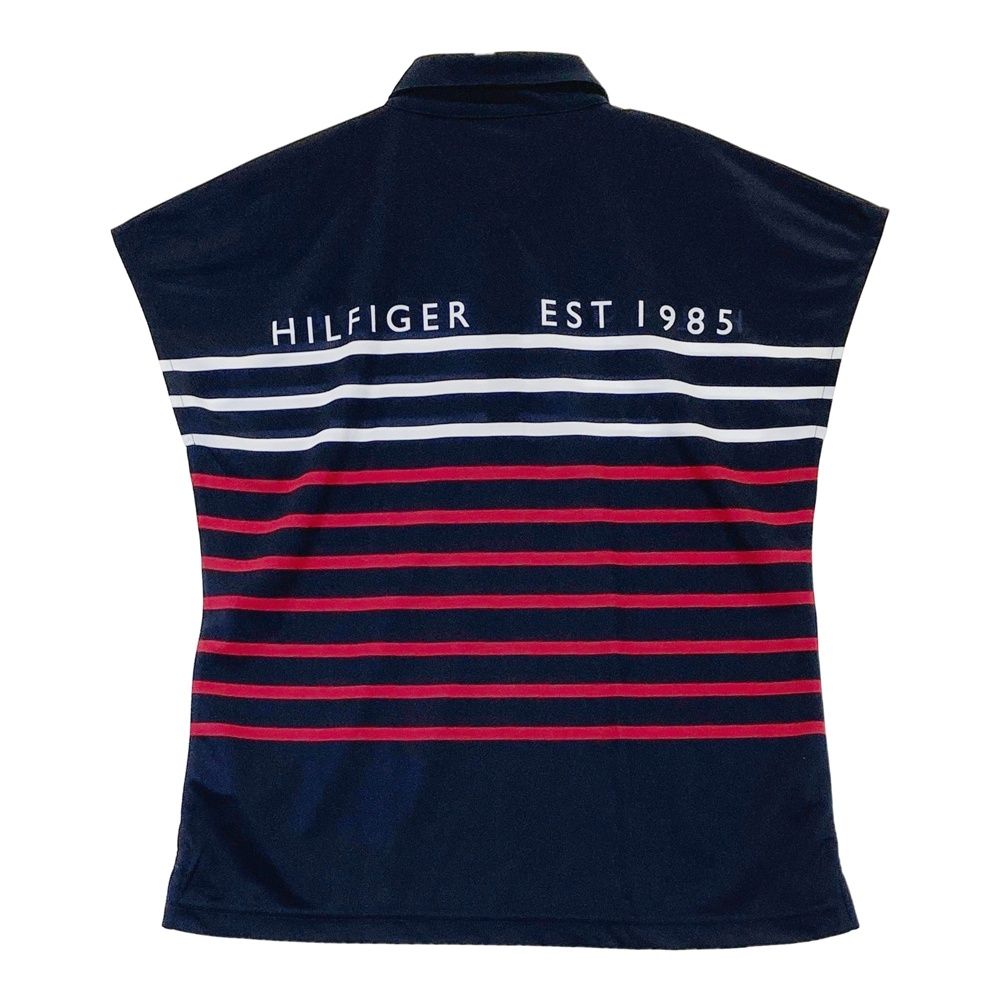 TOMY ゴルフ ポロシャツ ネイビー サイズ：LL TOMMY HILFIGER GOLF トミー ヒルフィガーゴルフ フロント