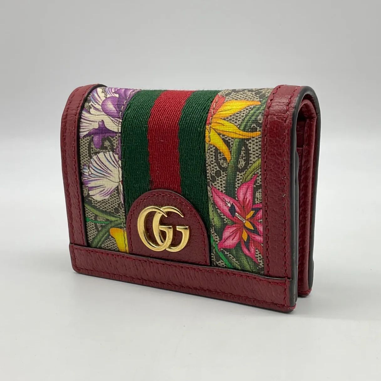 GUCCI グッチ オフィディア マーモント フローラ 花柄 コンパクト 
