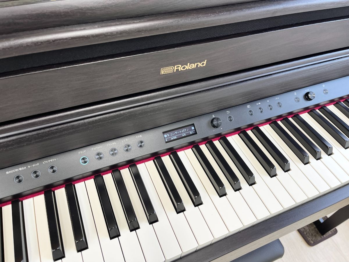 メンテナンス＆クリーニング済み】 ローランド HP704-DR ダークローズ 