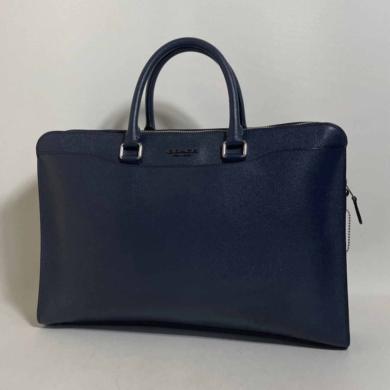 2603-156｜美品｜コーチ ビジネスバッグ レザー ネイビー - メルカリ