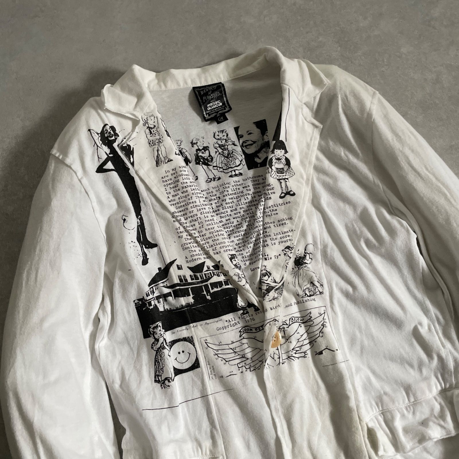 HYSTERIC GLAMOUR DESTROY ALL MONSTERS プリント コットンポリ 