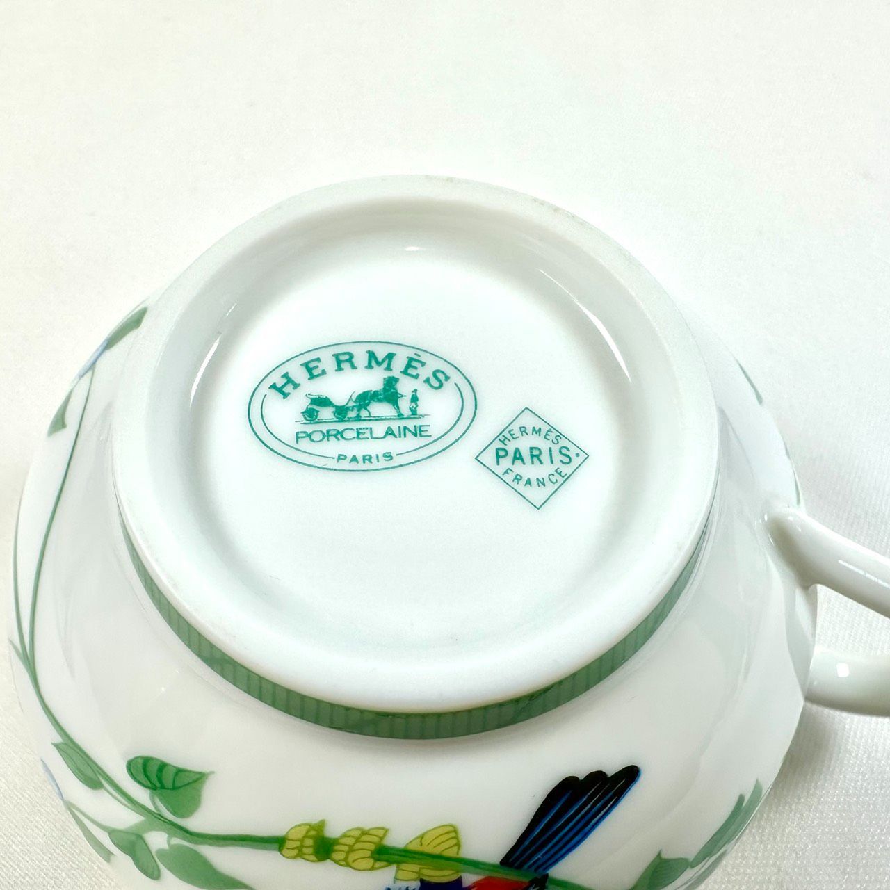 返品OK】HERMES エルメス トゥカン ティーカップ & ソーサー 2客 ペア 
