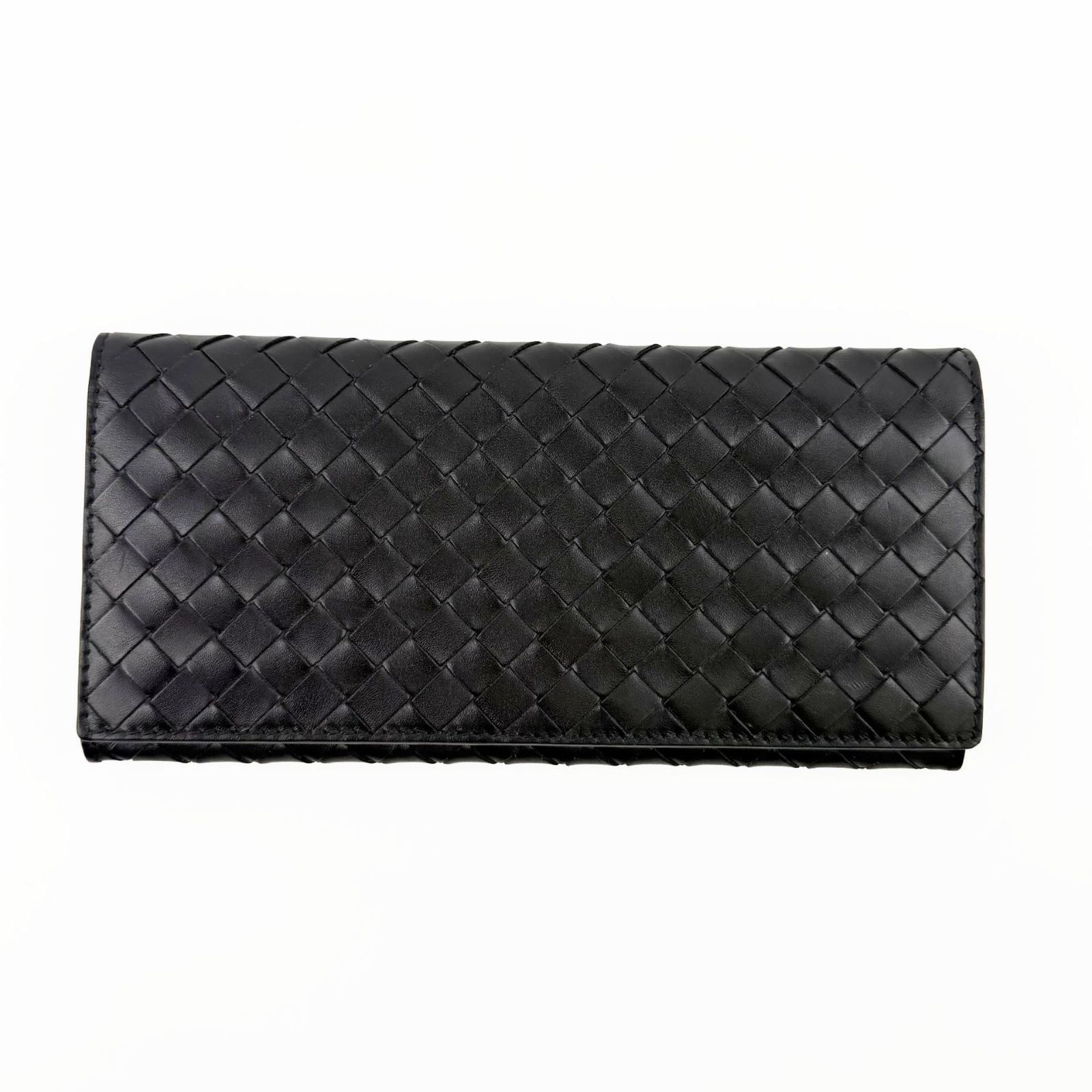 Bottega Veneta ボッテガヴェネタ イントレチャート 長財布 ブラック 