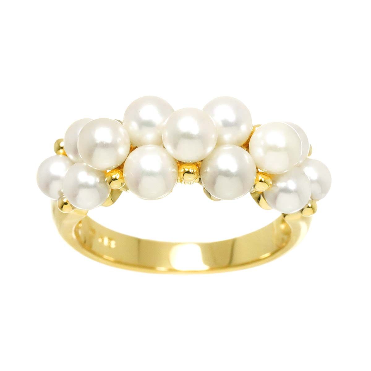 ミキモト MIKIMOTO 11号 リング ベビーパール 4.1-3.6mm K18 YG