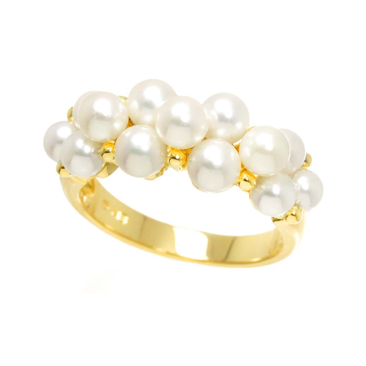 ミキモト MIKIMOTO 11号 リング ベビーパール 4.1-3.6mm K18 YG