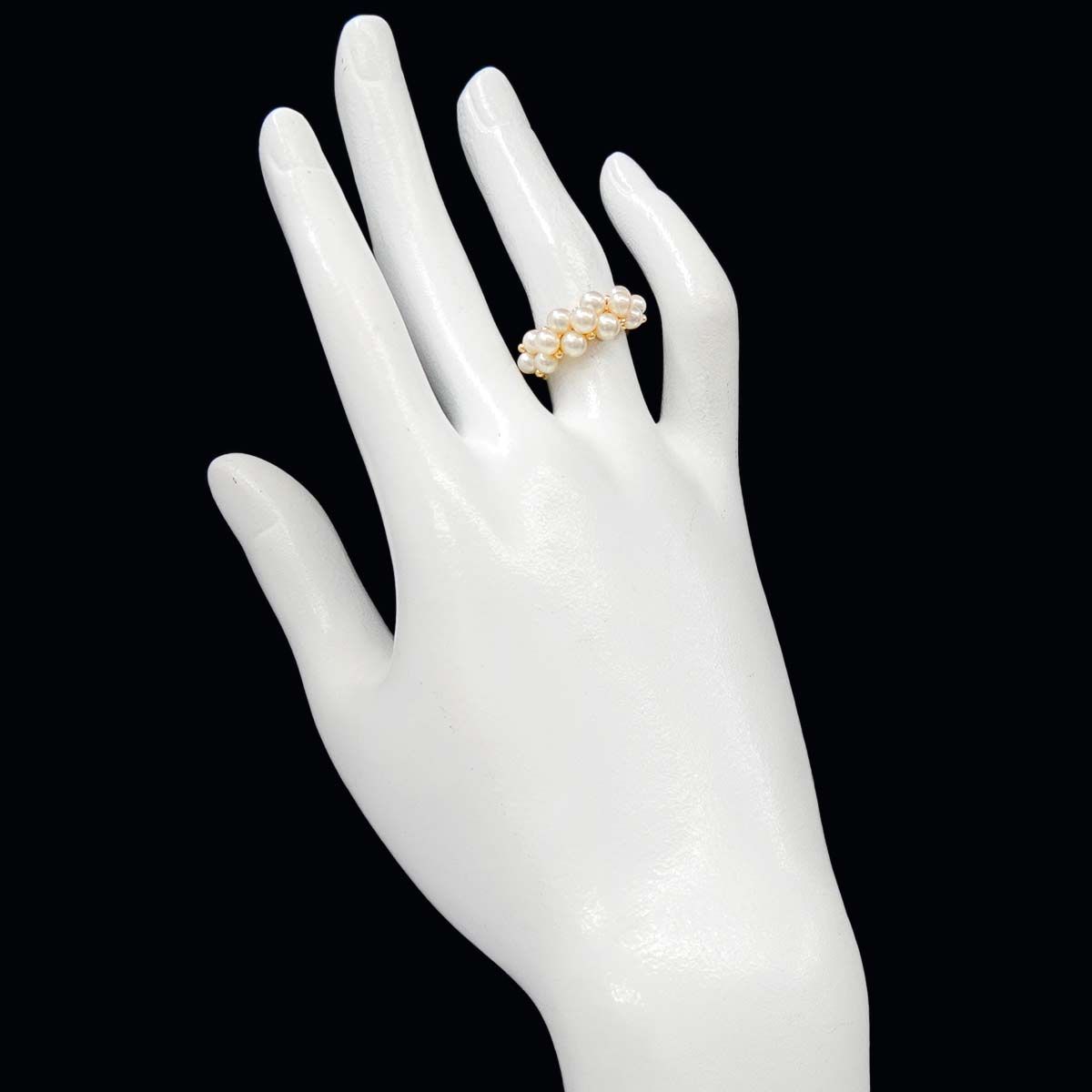 ミキモト MIKIMOTO 11号 リング ベビーパール 4.1-3.6mm K18 YG