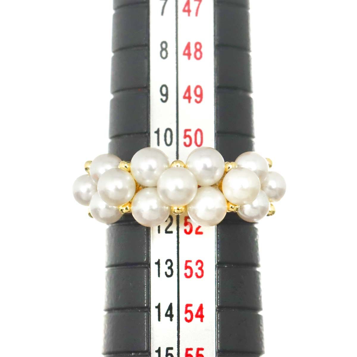ミキモト MIKIMOTO 11号 リング ベビーパール 4.1-3.6mm K18 YG
