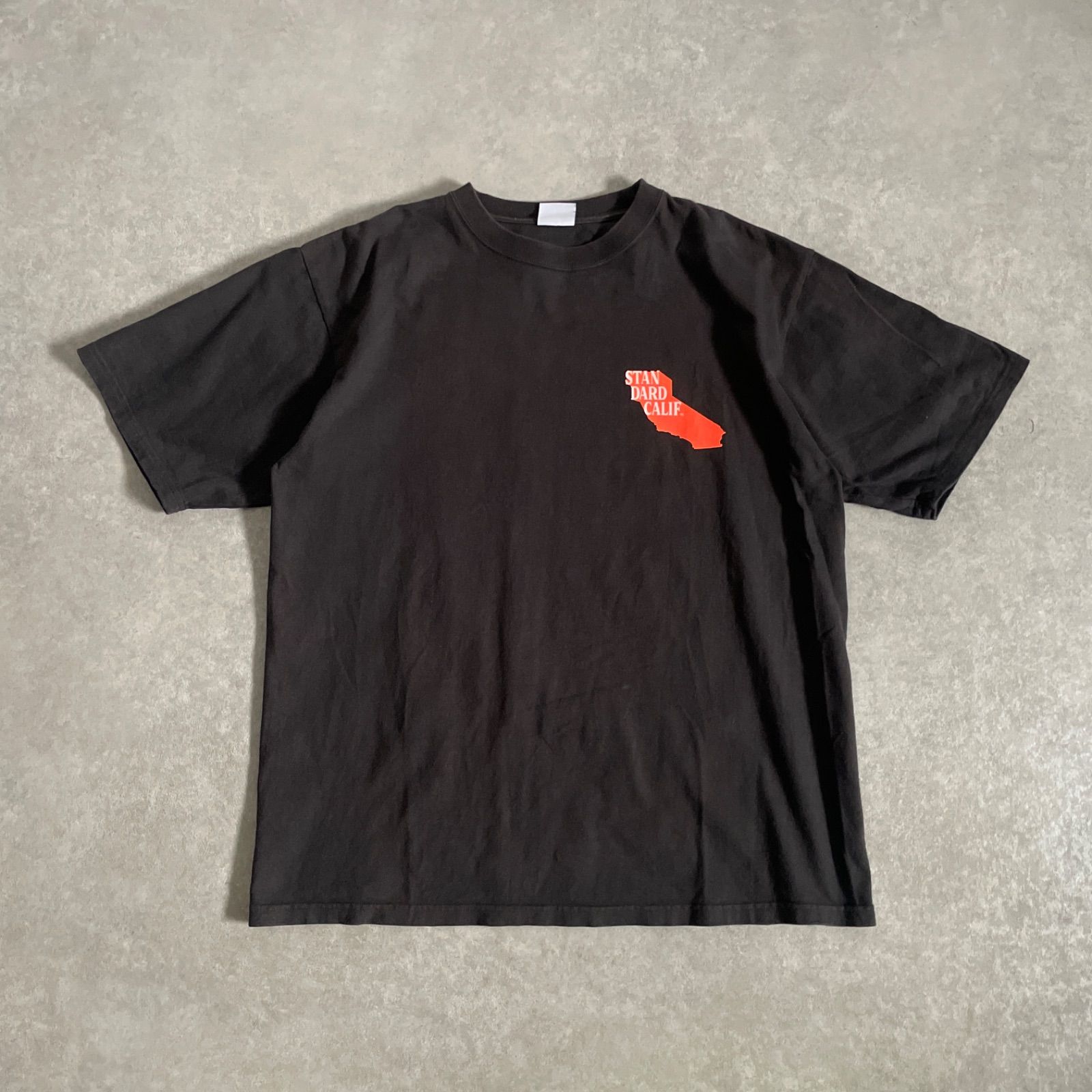 Standard California Tシャツ オレンジ M STANDARD CALIFORNIA ロゴTシャツ オレンジ