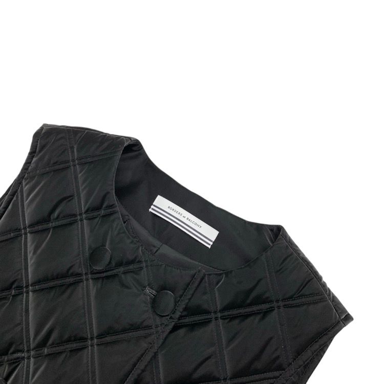 BORDERS at BALCONY ボーダーズアットバルコニー PEPLUM QUILTING