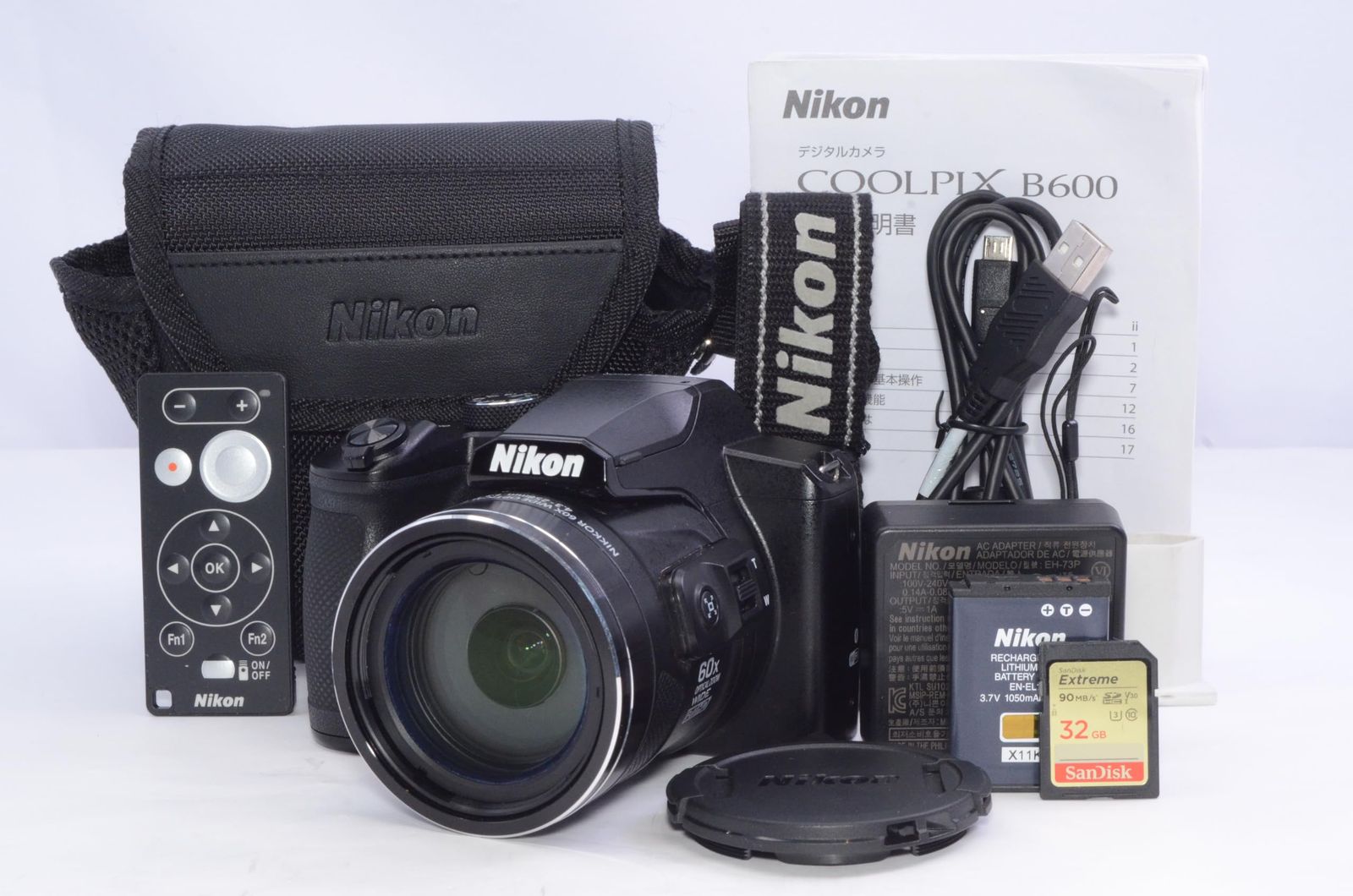 Nikon ニコン COOLPIX B600 ブラック 【32GBのSDカード付き】 - メルカリ