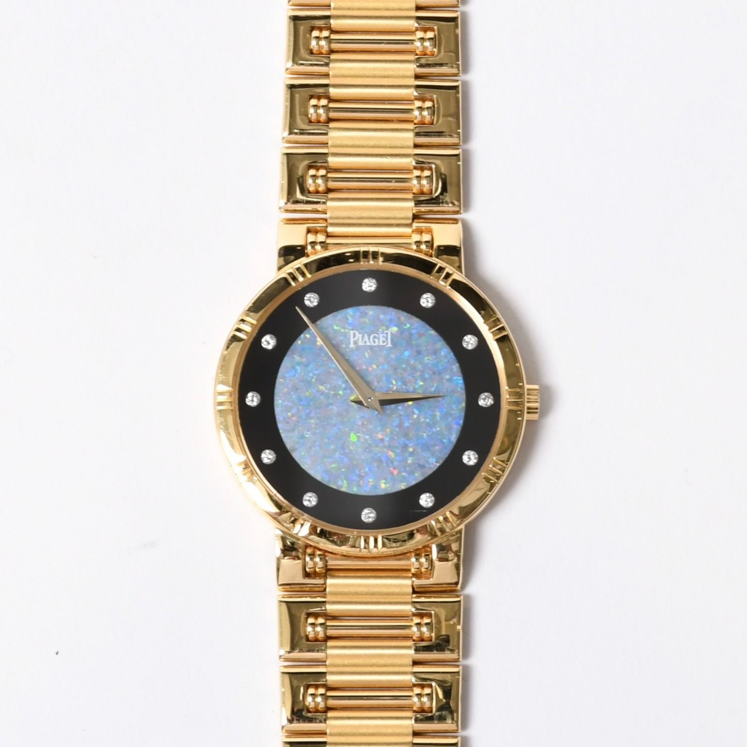極美品 PIAGET ピアジェ YG 腕時計 重量約89.7g 手巻 オパール 12PD 