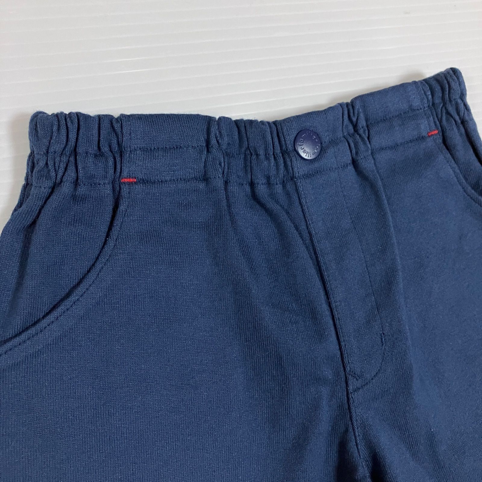 新品 ファミリア familiar パンツ ネイビー バミューダ 未使用 タグ 