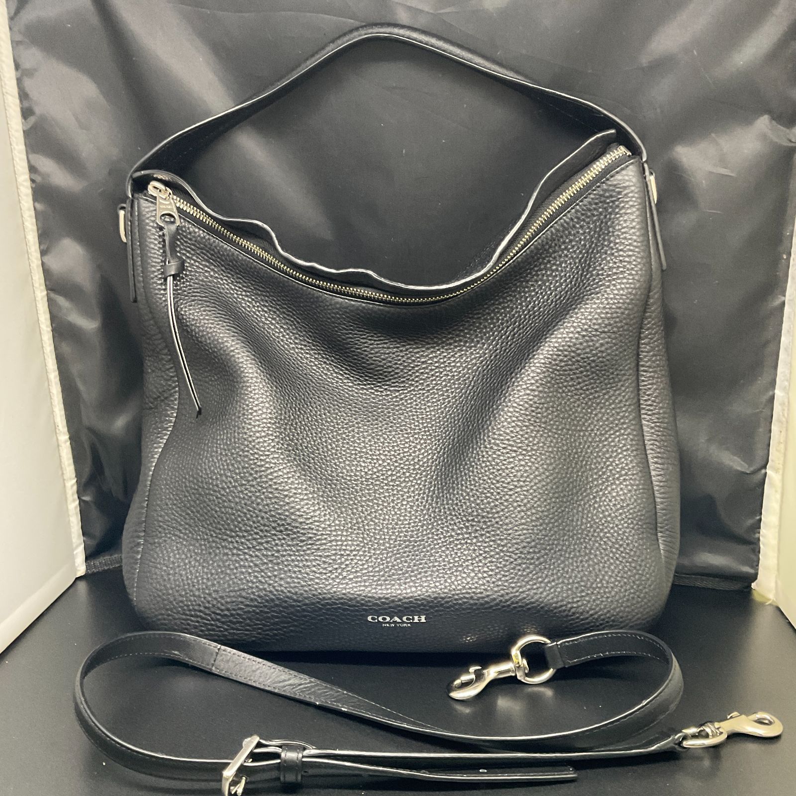 【美品】COACH ショルダー バッグ コーチ ショルダーバッグ 黒 B26032086 - メルカリ