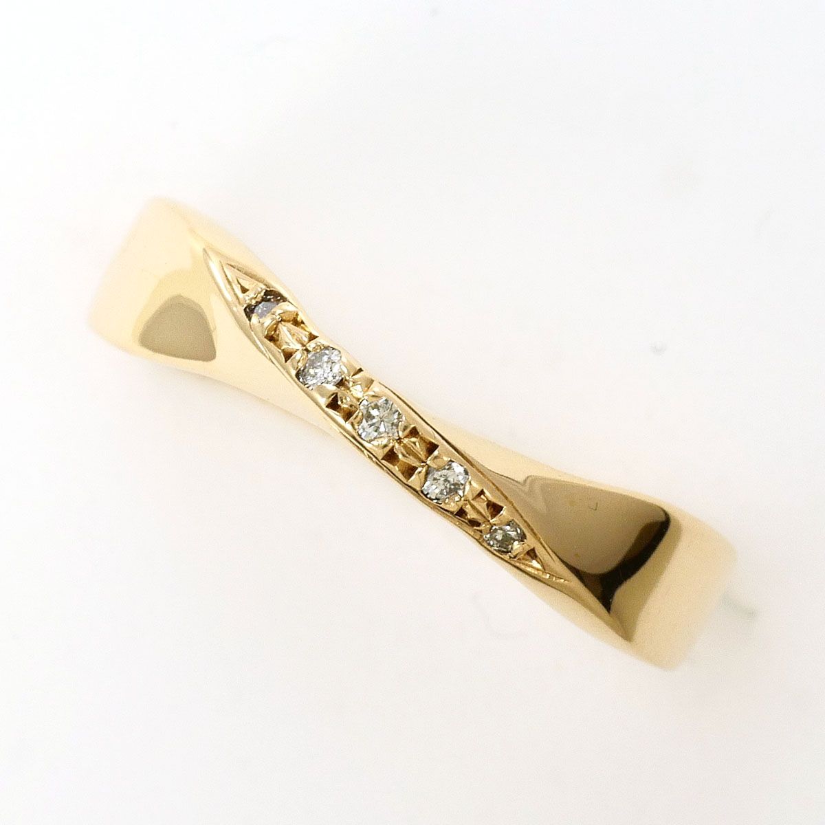 K9YG リング・指輪 9.5号 ダイヤモンド 0.03ct 総重量約1.4g - メルカリ