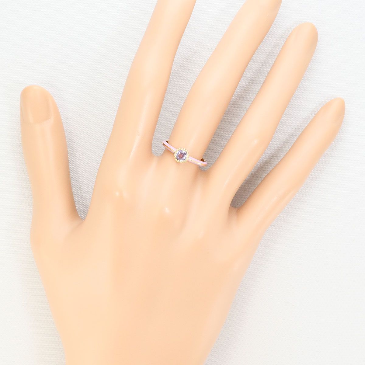 スタージュエリー STAR JEWELRY K10YG リング・指輪 9号 天然石 総重量 