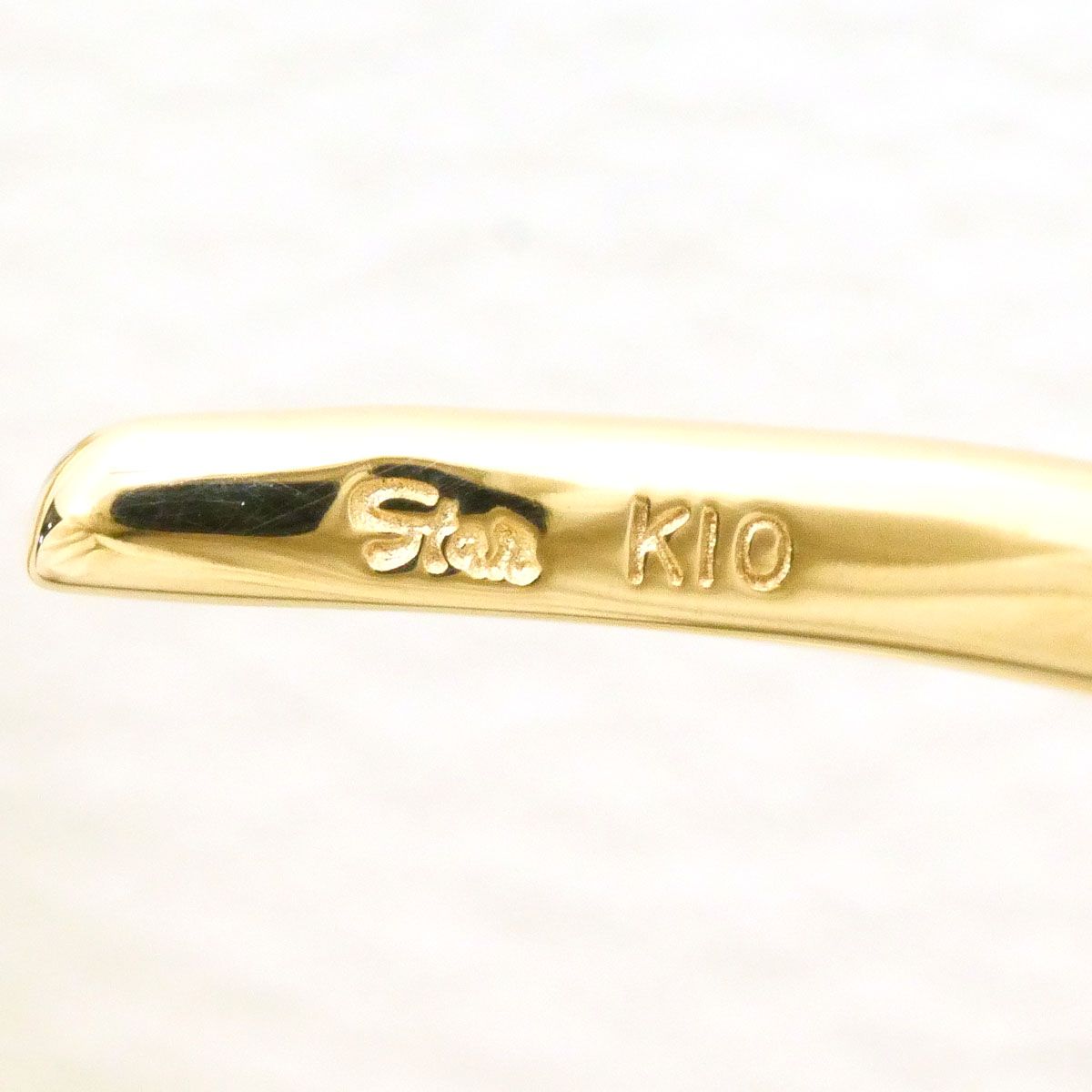 スタージュエリー STAR JEWELRY K10YG リング・指輪 10号 ブルー