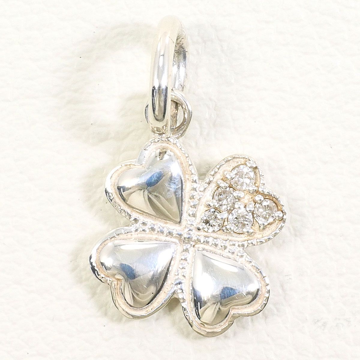 アガット agete シルバー ペンダントトップ ダイヤモンド 0.046ct 総 