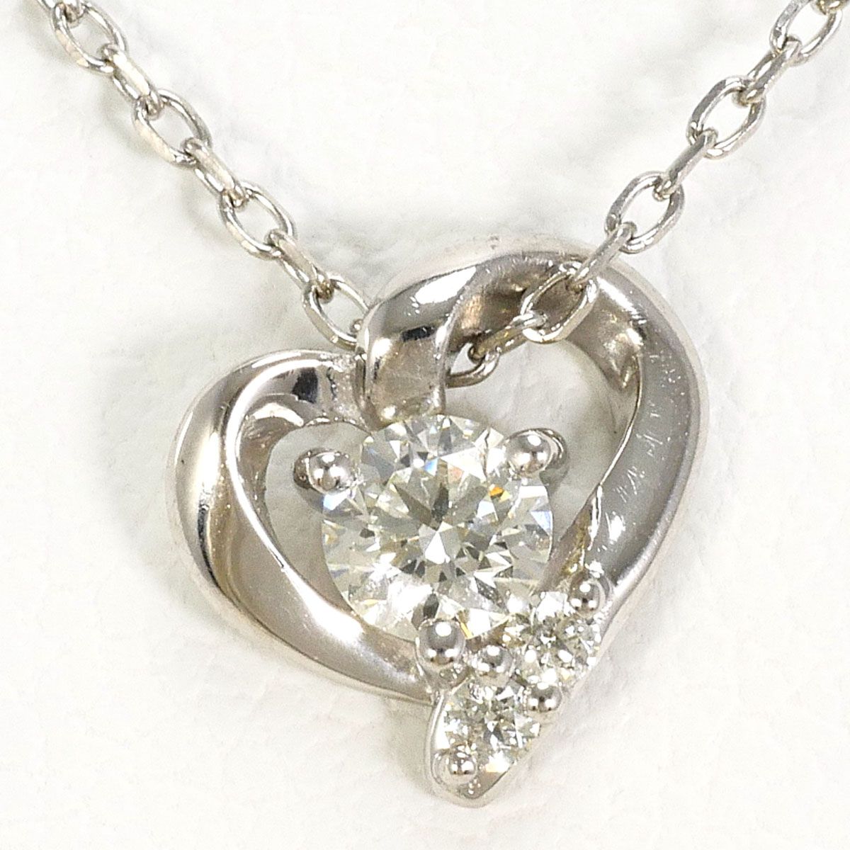 エステール PT900/プラチナ PT850/プラチナ ネックレス ダイヤモンド 