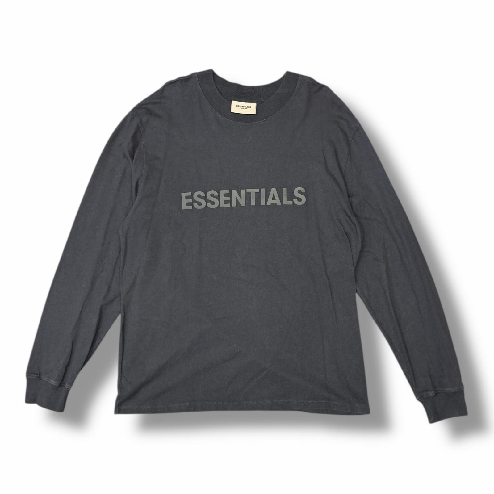 FEAR OF GOD ESSENTIALS RUBBER LOGO LONG SLEEVE TEE ラバーロゴ長袖T 