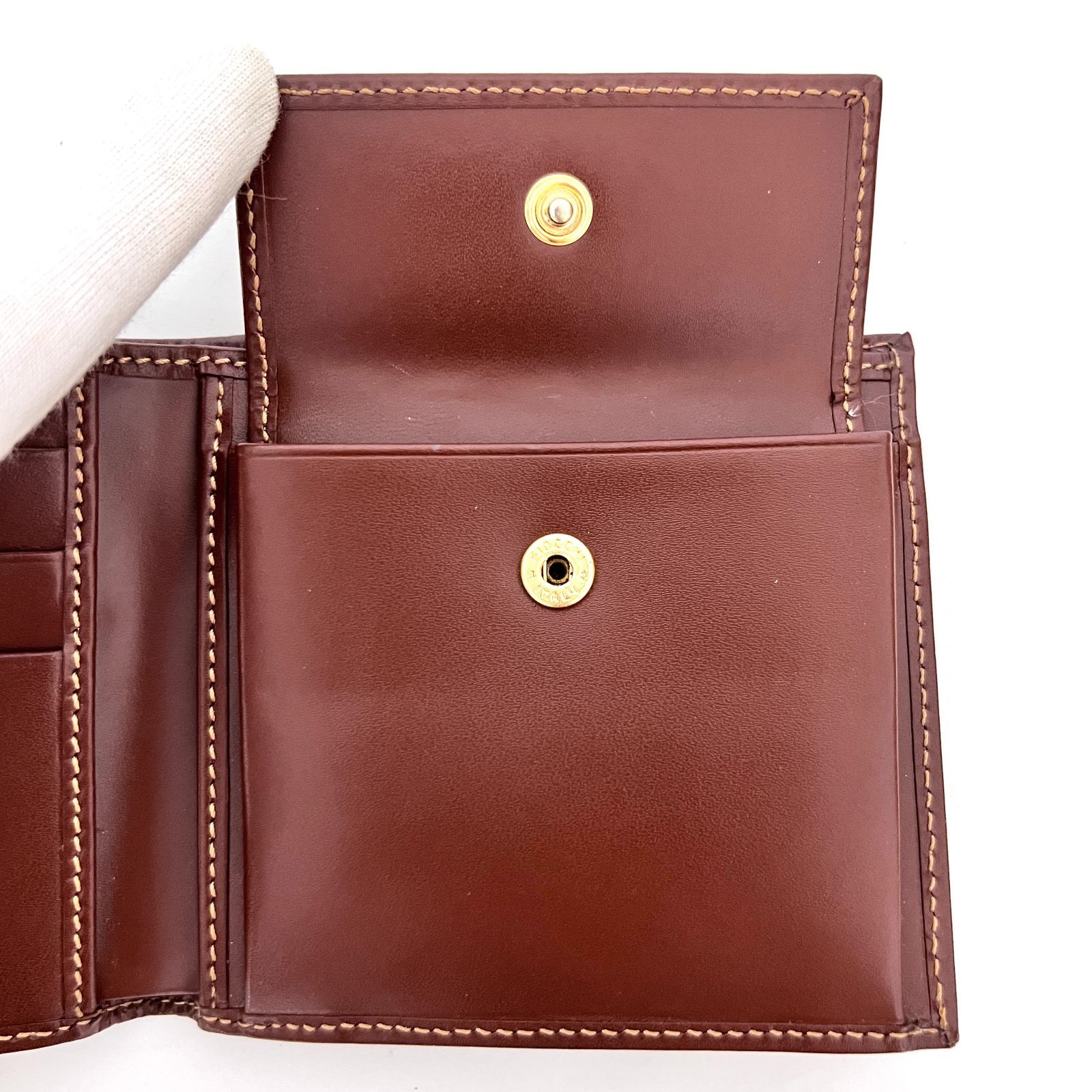 SD6429 新品未使用！ BURBERRY バーバリー ノバチェック PVC×レザー 二 