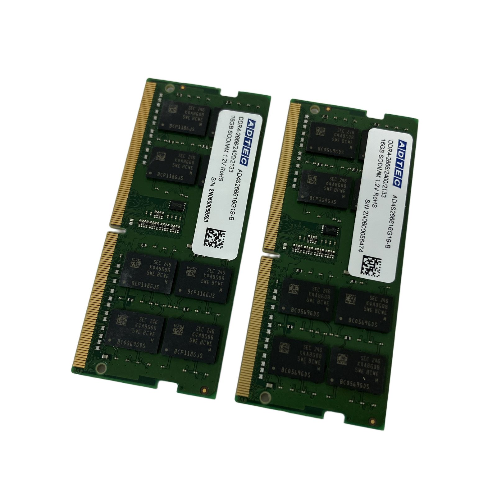 ADTEC 16GB 2枚合計32GBDDR4メモリセット ADTEC 16GB 2枚合計32GBDDR4メモリセット 【公式通販】
