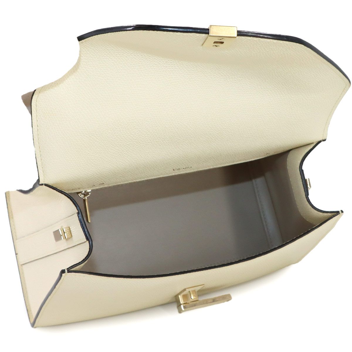 未使用 展示品 ヴァレクストラ Valextra ミディアム イジィデ 2way 